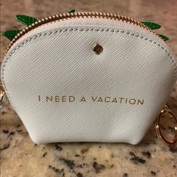 Kate Spade Palm Tree coin purse - Picture 2 of 4